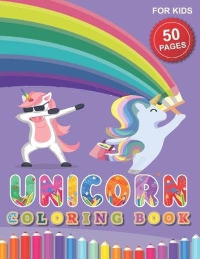 Cover for Barkoun Press · Unicorn Coloring Book for Kids (Paperback Book) (2020)