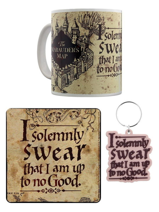 Harry Potter Marauders Map Mug, Coaster Keychain Gift Set - Giftbox - Bøger - PYRAMID INTERNATIONAL - 5050293851457 - 6. juni 2023