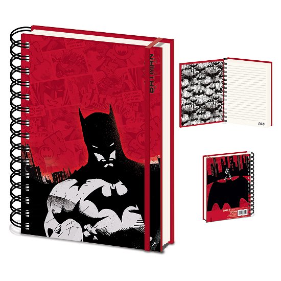 Cover for Dc Comics: Pyramid · Batman -  Red (A5 Wiro Notebook / Quaderno) (MERCH)