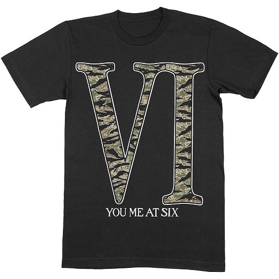 You Me At Six Unisex T-Shirt: Camo VI - You Me At Six - Fanituote -  - 5056368658457 - 