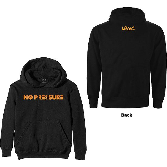 Cover for Logic · Logic Unisex Pullover Hoodie: No Pressure Gradient (Back Print) (Hoodie) [size S] [Black - Unisex edition]
