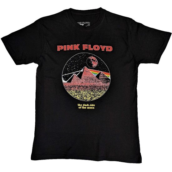 Pink Floyd Unisex T-Shirt: Vintage Pyramids - Pink Floyd - Produtos -  - 5056561075457 - 