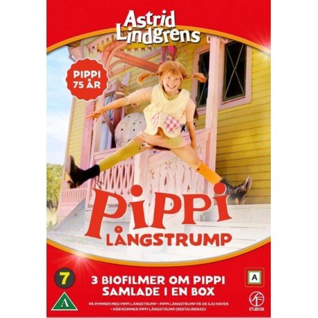 Cover for Astrid Lindgren · Pippi Langstrømpe Boks (DVD) (2021)