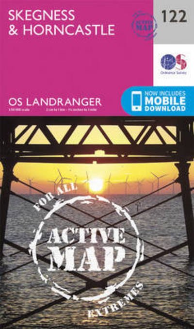 Cover for Ordnance Survey · Skegness &amp; Horncastle - OS Landranger Active Map (Landkarten) [February 2016 edition] (2016)