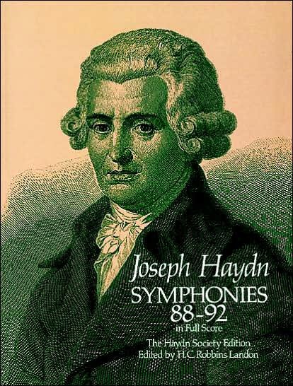 Cover for Joseph Haydn · Symphonies 88-92 in Full Score [the Haydn Society Edition] (Pocketbok) [Haydn Society edition] (2012)