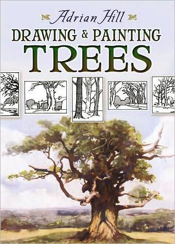 Cover for Adrian Hill · Drawing and Painting Trees - Dover Art Instruction (Paperback Book) [Green edition] (2008)