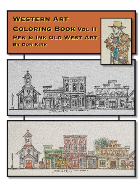 Cover for Don Kirk · Western Art Coloring Book (Paperback Book) (2019)