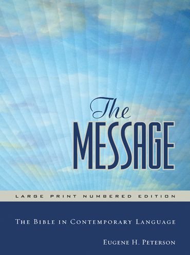 Cover for Eugene H. Peterson · Message Bible (Hardcover Book) [Large type / large print edition] (2016)