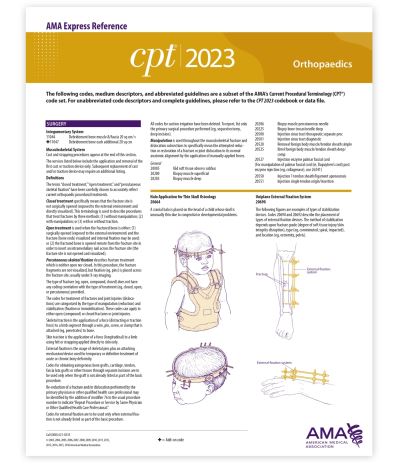 Cover for American Medical Association · CPT 2023 Express Reference Coding Card (Book) (2022)