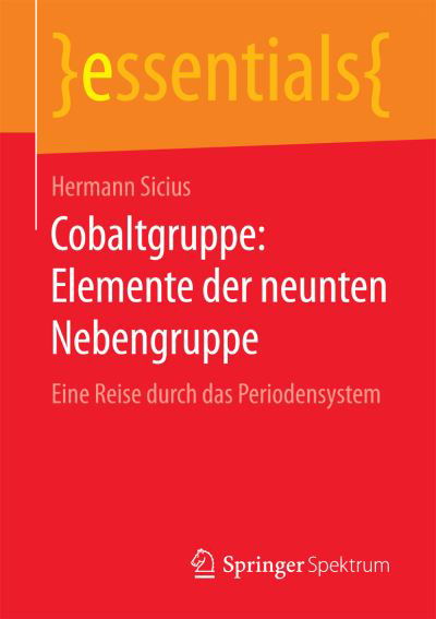 Cover for Sicius · Cobaltgruppe: Elemente der neunt (Bok) (2016)