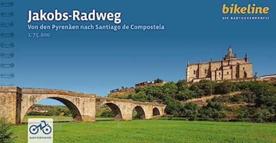 Cover for Jakobs - Radweg von den Pyrenaen nach Santiago de Compostela - Radtourenbucher (Spiral Book) (2023)