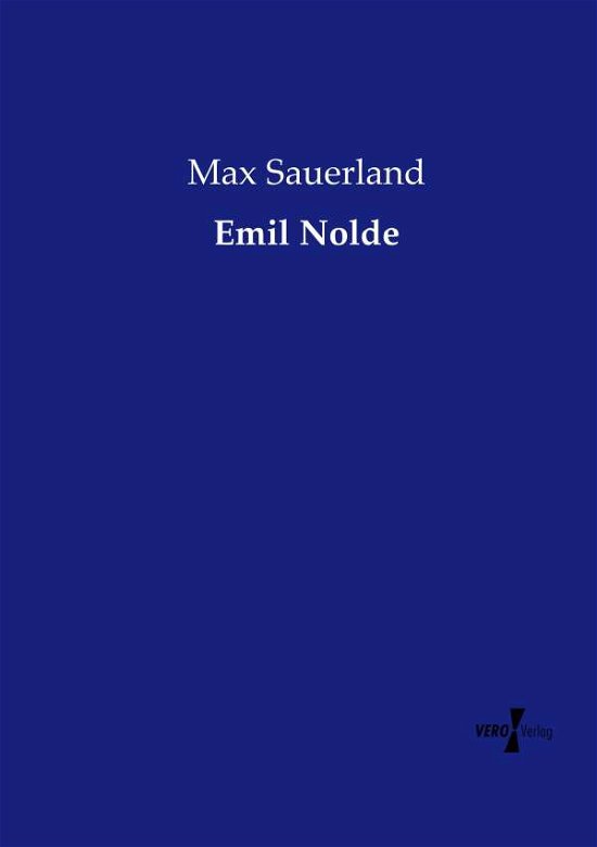 Cover for Sauerlandt · Emil Nolde (Bog) (2019)