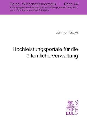 Cover for Jörn von Lucke · Hochleistungsportale für die öffentliche Verwaltung (Paperback Book) (2008)
