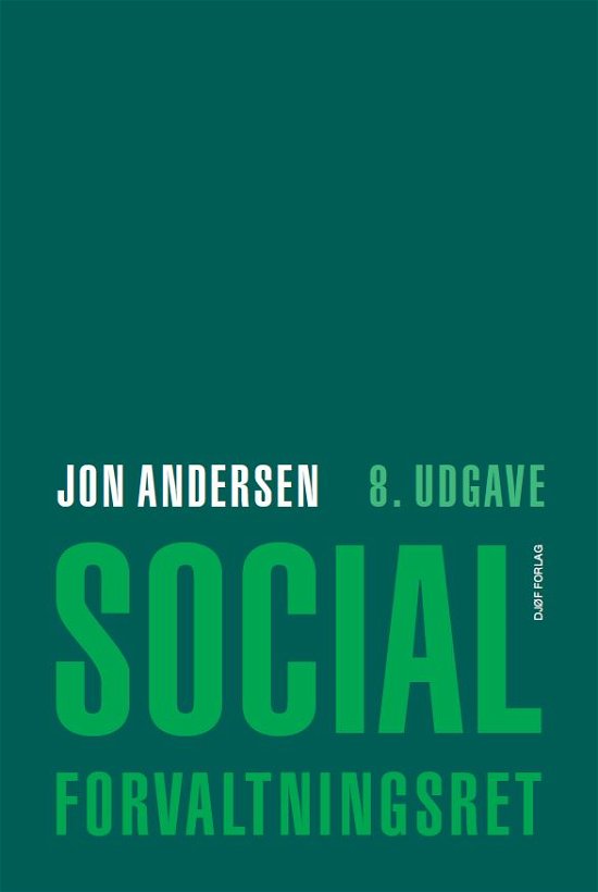 Cover for Jon Andersen · Socialforvaltningsret (Hæftet bog) (2022)