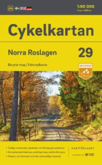 Cover for Kartförlaget · Cykelkartan: Norra Roslagen (Hardcover bog) (2023)