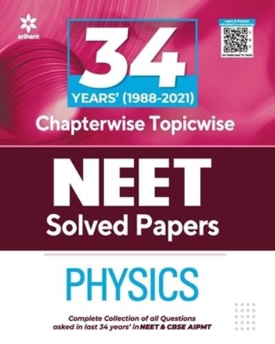 Cover for Arihant Experts · 34 Years Chapterwise Solutions NEET Physics 2022 (Paperback Bog) (2021)