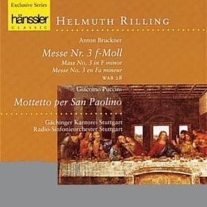 Cover for Rilling / Gächinger Kant.st./+ · BRUCKNER: Messe 3 f-Moll (CD) (1997)