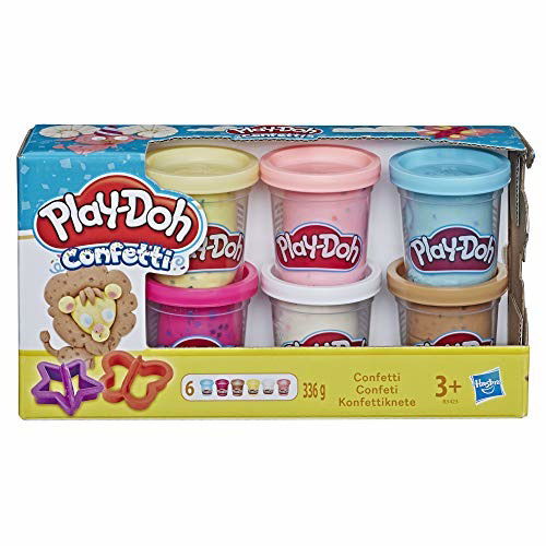 Confetti 6 Pack - Play-Doh - Gadżety - Hasbro - 5010993556458 - 7 lutego 2019