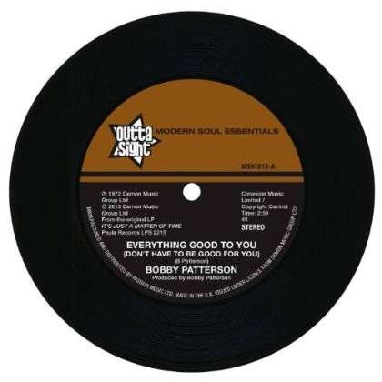 Everything Good to You - Bobby Patterson - Música - OUTS - 5013993962458 - 8 de outubro de 2013