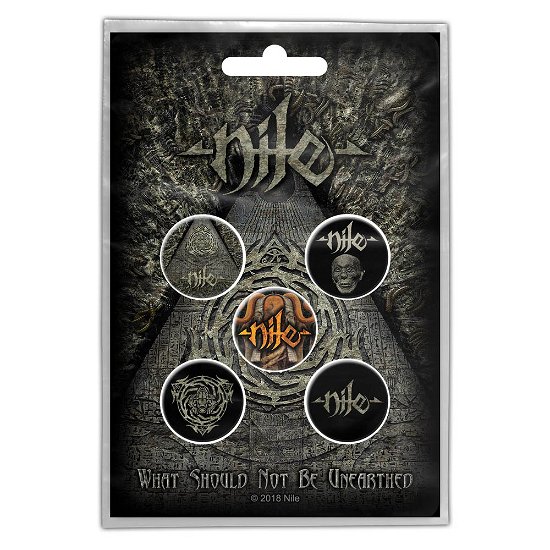 Cover for Nile · Nile Button Badge Pack: What Should Not Be Unearthed (Retail Pack) (MERCH) (2019)