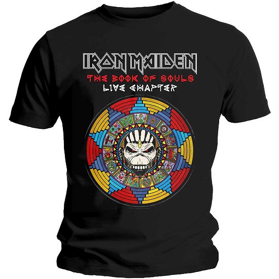 Iron Maiden Unisex T-Shirt: Book of Souls Live Chapter - Iron Maiden - Fanituote - Global - Apparel - 5056170618458 - tiistai 14. tammikuuta 2020