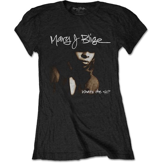 Mary J Blige Ladies T-Shirt: Cover - Mary J Blige - Produtos -  - 5056170676458 - 