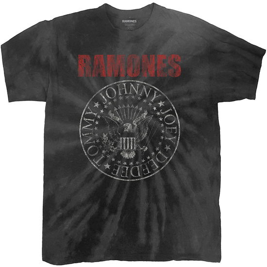 Cover for Ramones · Ramones Unisex T-Shirt: Presidential Seal (Wash Collection) (T-shirt) [size S] [Black - Unisex edition]