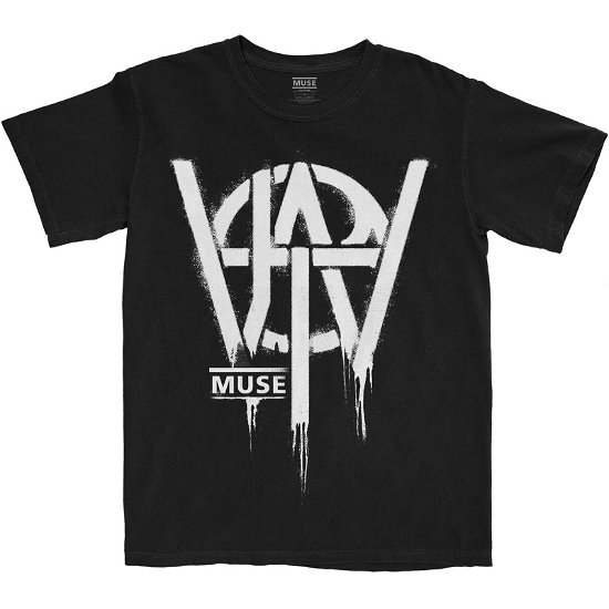 Muse Unisex T-Shirt: Will of the People Stencil - Muse - Koopwaar -  - 5056561049458 - 