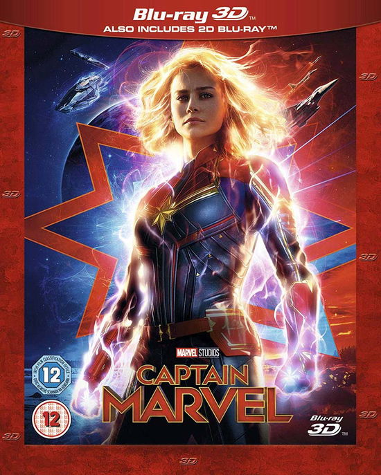 Cover for Captain Marvel 2D + 3D · Captain Marvel 3D + 2D (Blu-Ray) (2019)