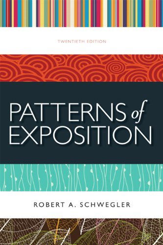 Cover for Robert Schwegler · Patterns of Exposition (Paperback Book) (2012)