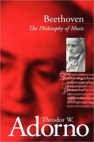 Cover for Adorno, Theodor W. (Frankfurt School) · Beethoven: The Philosophy of Music (Paperback Bog) (2002)