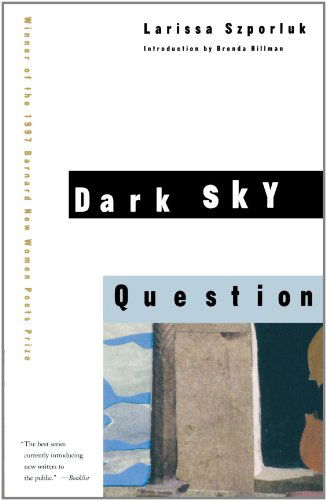 Cover for Larissa Szporluk · Dark Sky Question (Barnard New Women Poets Series) (Paperback Book) (1998)