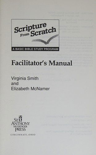 Cover for Virginia Smith · Scripture from scratch: A basic Bible study program (Book) (1991)