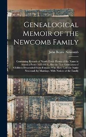Cover for John Bearse Newcomb · Genealogical Memoir of the Newcomb Family (Bok) (2022)