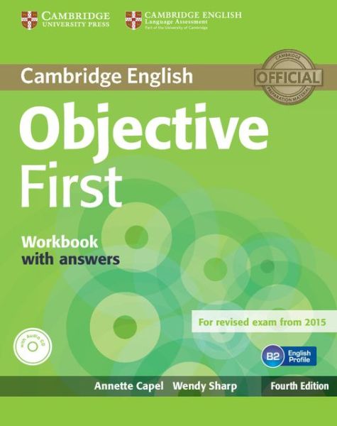 Cover for Annette Capel · Objective First Workbook with Answers with Audio CD - Objective (Book) [4 Revised edition] (2014)