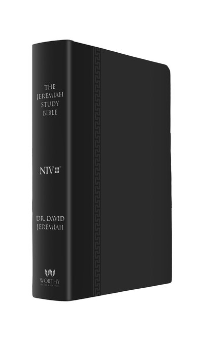 Cover for Dr. David Jeremiah · The Jeremiah Study Bible, NIV: (Black w/ burnished edges) Leatherluxe (R): What It Says. What It Means. What It Means for You. (Lederbuch) (2016)