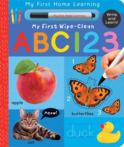 Cover for Lauren Crisp · My First Wipe-Clean ABC 123: Write and Learn! - My First Home Learning (Board book) (2022)