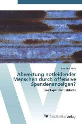Cover for Jonas · Abwertung notleidender Menschen d (Bok) (2012)