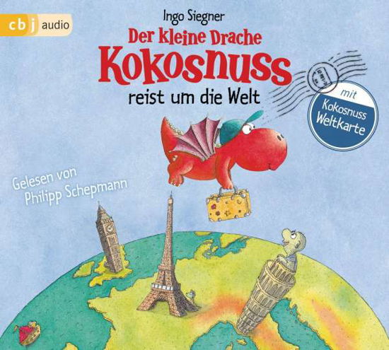 Der Kleine Drache Kokosnuss Reist Um Die Welt - Ingo Siegner - Música - Penguin Random House Verlagsgruppe GmbH - 9783837158458 - 14 de junio de 2021