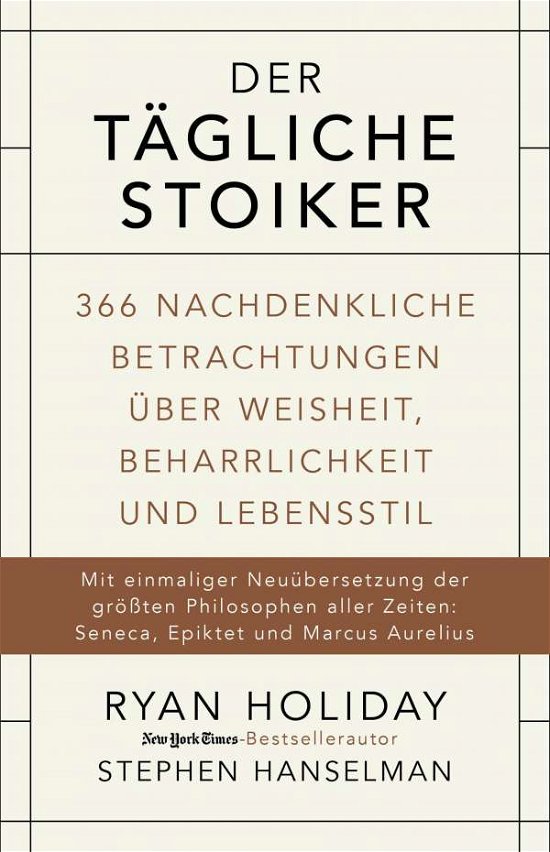 Cover for Holiday · Der tägliche Stoiker (Book)