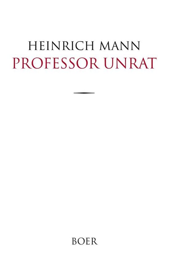 Cover for Mann · Professor Unrat (N/A)