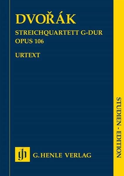Cover for Dvorak · Streichquartett G-dur Opus 106, (Bok)