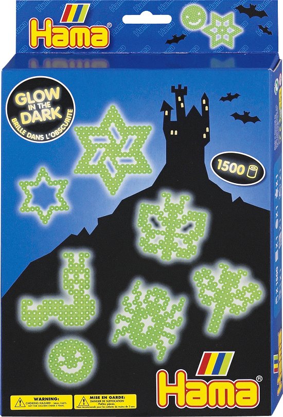 Hama Strijkkralenset - Glow In The Dark, 1500St. - Hama - Produtos - Hama - 0028178341459 - 2 de novembro de 2013