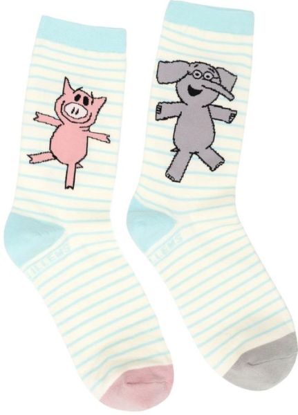 Elephant Piggie Socks Sm - - Bøger - OUT OF PRINT USA - 0752489577459 - August 1, 2020