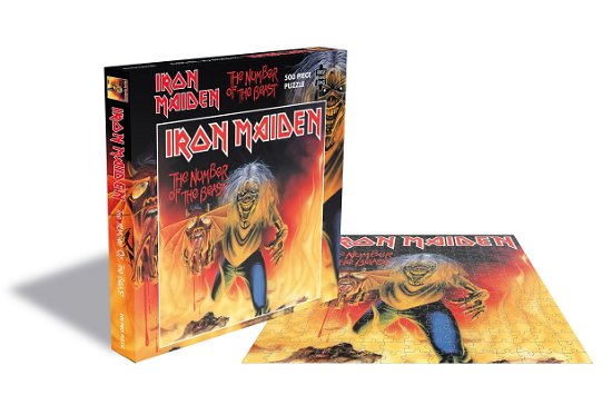 Iron Maiden The Number Of The Beast (Single) 500Pc Jigsaw Puzzle - Iron Maiden - Brætspil - IRON MAIDEN - 0803341522459 - 7. september 2022