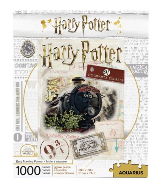 Harry Potter Hogwarts Express Ticket 1000 Piece Jigsaw Puzzle - Harry Potter - Lautapelit - HARRY POTTER - 0840391126459 - torstai 25. helmikuuta 2021