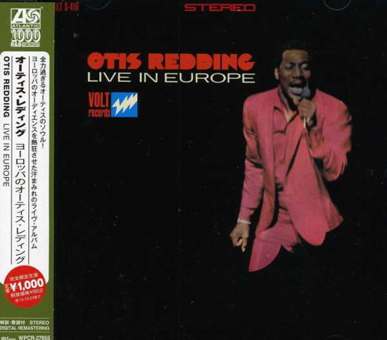 Live In Europe - Otis Redding - Musiikki - WARNER BROTHERS - 4943674137459 - keskiviikko 24. huhtikuuta 2013