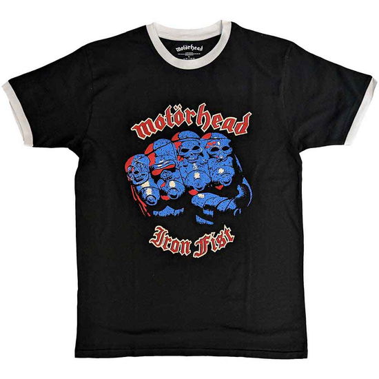 Motorhead Unisex Ringer T-Shirt: Iron Fist - Motörhead - Koopwaar -  - 5056561071459 - 