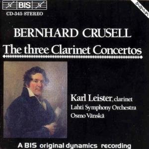 Cover for B.H. Crusell · Three Clarinet Concertos (CD) (1990)
