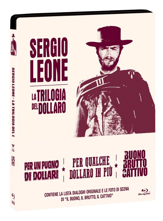 Cover for Sergio Leone · La Trilogia Del Dollaro (3 Blu-Ray+Booklet) (Steelbook) (Blu-ray) (2022)